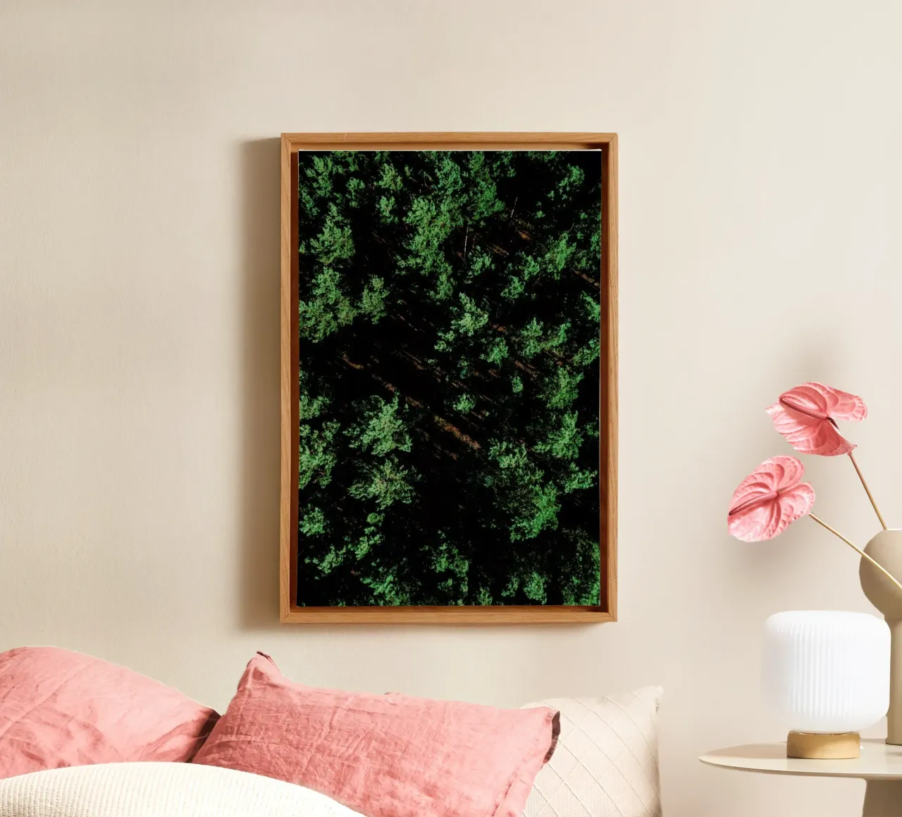 Pattern Forest tela con Cornice a cassetta da Sebastian Hilgetag