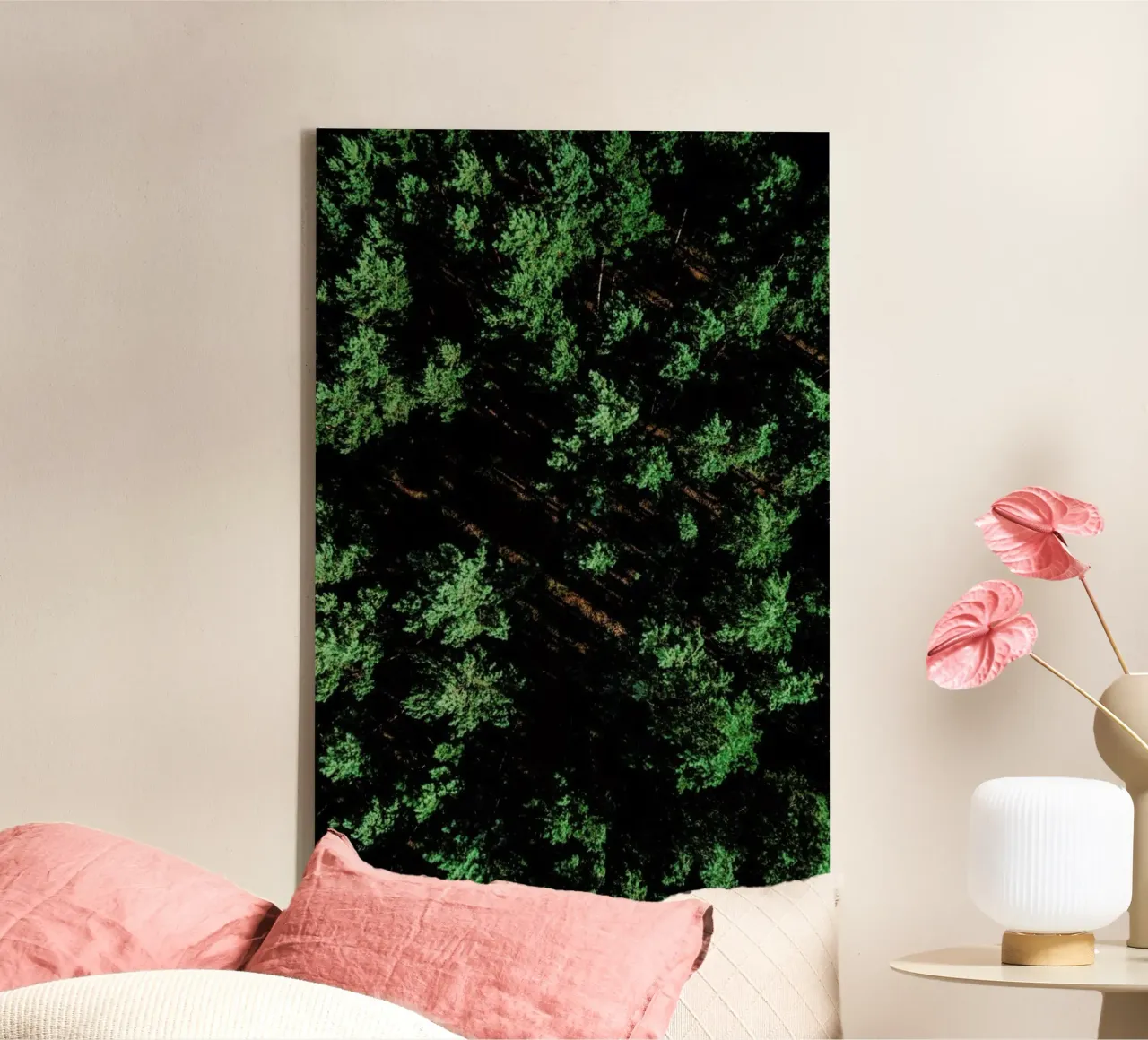 Pattern Forest canvas van Sebastian Hilgetag