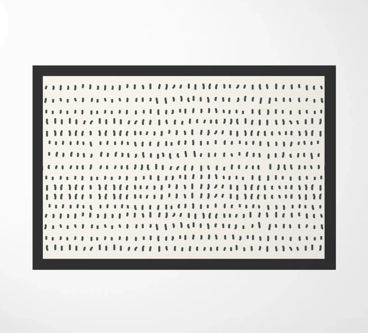 Minimalist Abstract Strokes Print | Modern Nordic Boho Wall doormat by NorwesClub