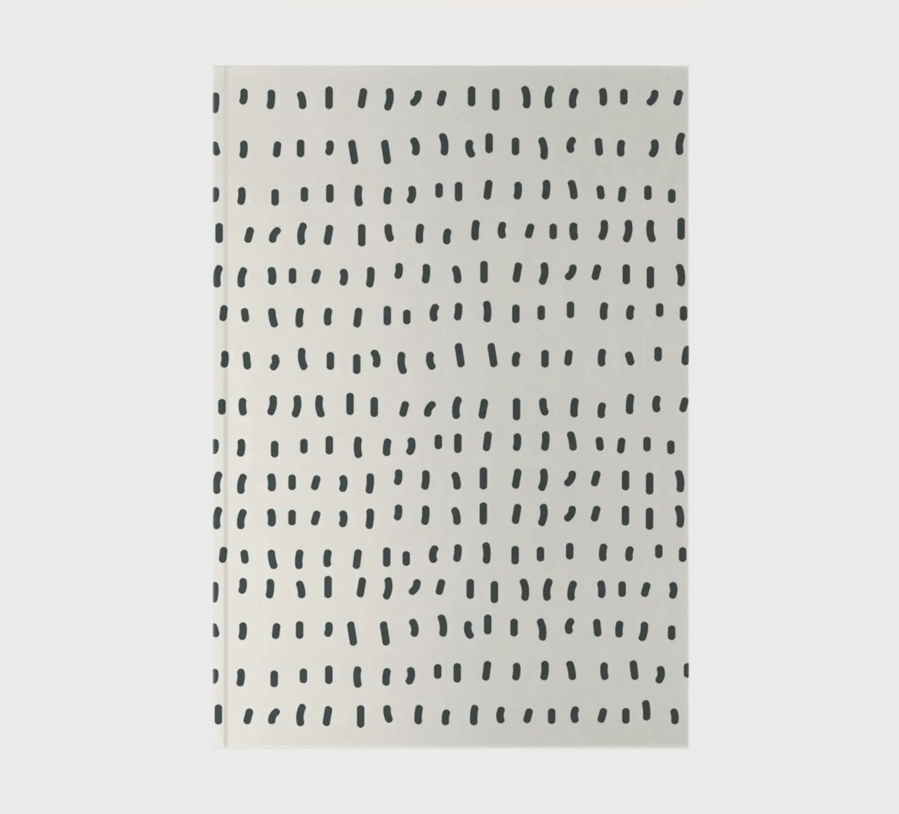 Minimalist Abstract Strokes Print | Modern Nordic Boho Wall notebook by NorwesClub