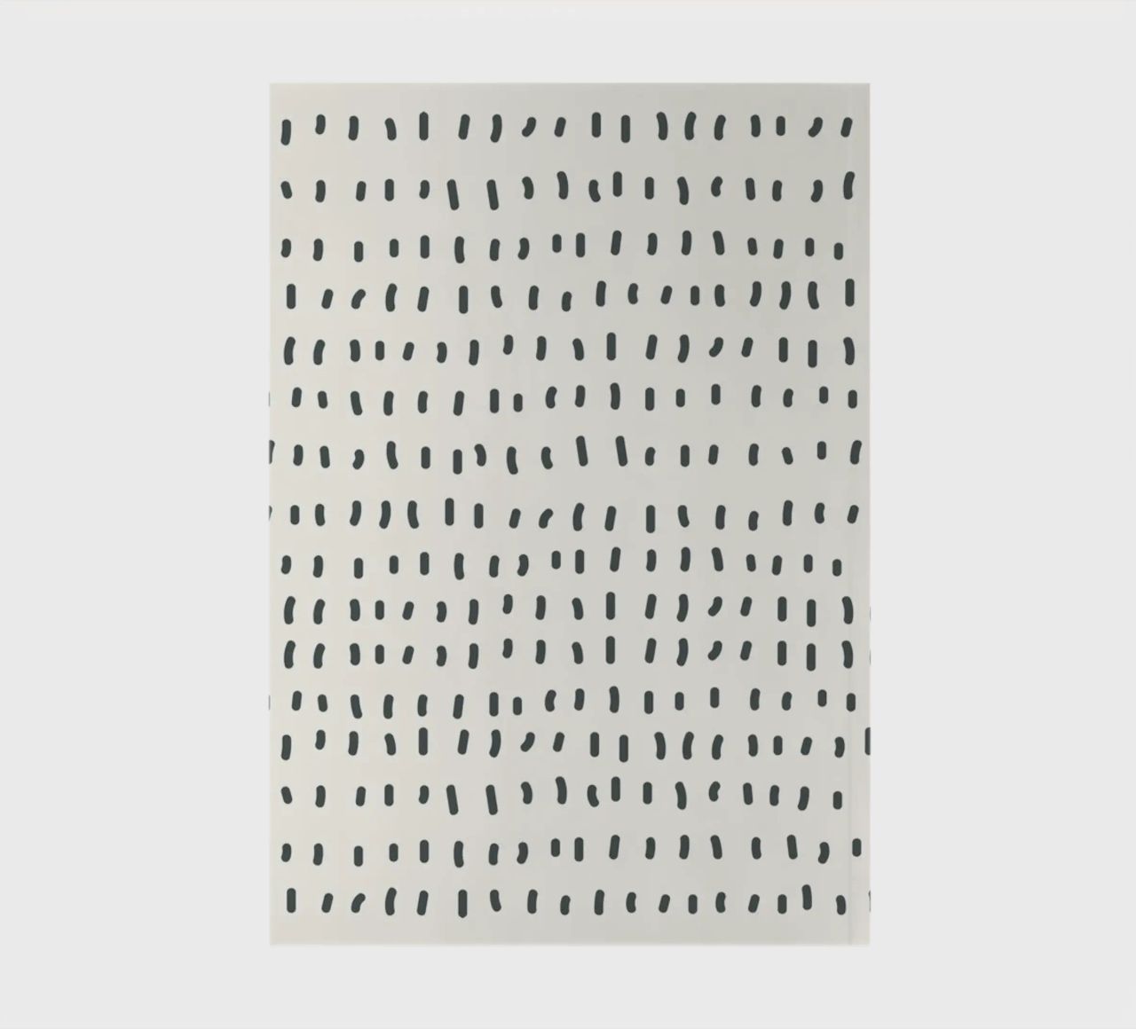 Minimalist Abstract Strokes Print | Modern Nordic Boho Wall notebook by NorwesClub