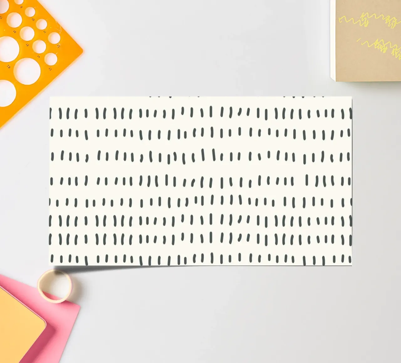 Minimalist Abstract Strokes Print | Modern Nordic Boho Wall sticker sheet by NorwesClub