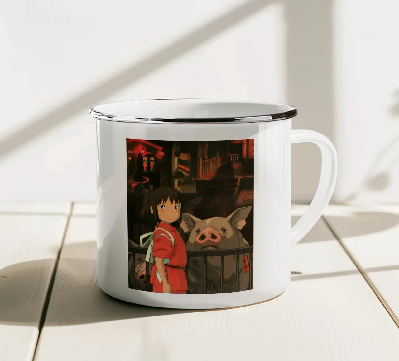 I migliori anime a spiriti del Giappone tazza in smalto da OTAKUDESU