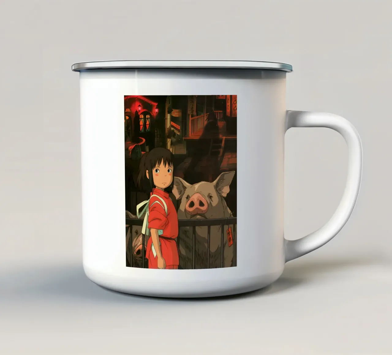 I migliori anime a spiriti del Giappone tazza in smalto da OTAKUDESU