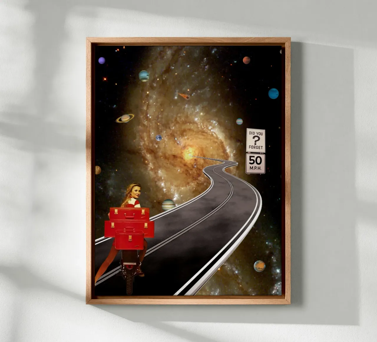 Did you forget? Space Trip canvas with Floater frame by MsGonzalez