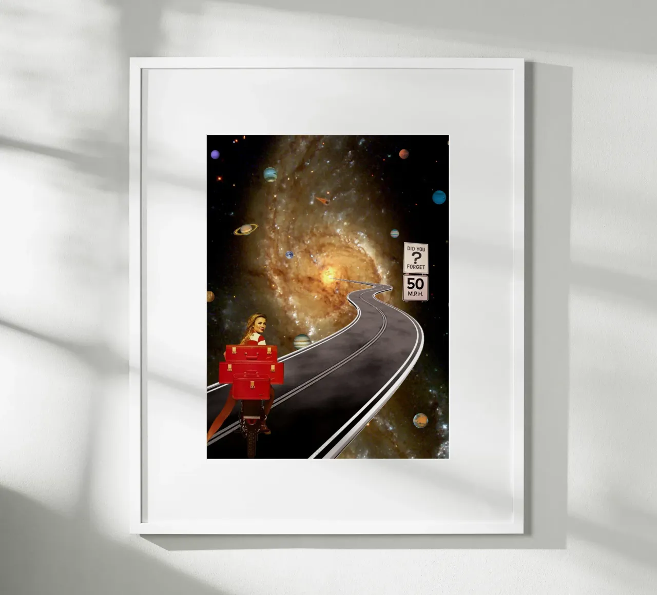 Did you forget? Space Trip carta hahnemühle da MsGonzalez