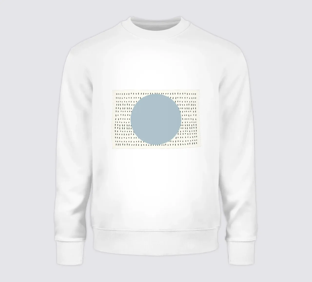 Circle Dash Pattern Abstracto | Minimalista Moderno de Mediados de Siglo sudadera de NorwesClub