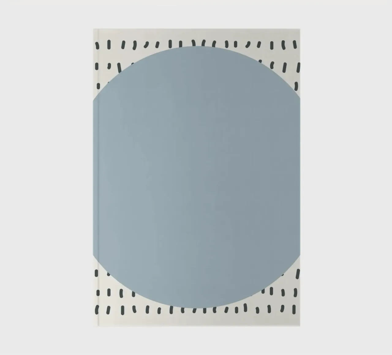 Abstract Circle Dash Pattern | Mid-Century Modern Minimalist notebook by NorwesClub
