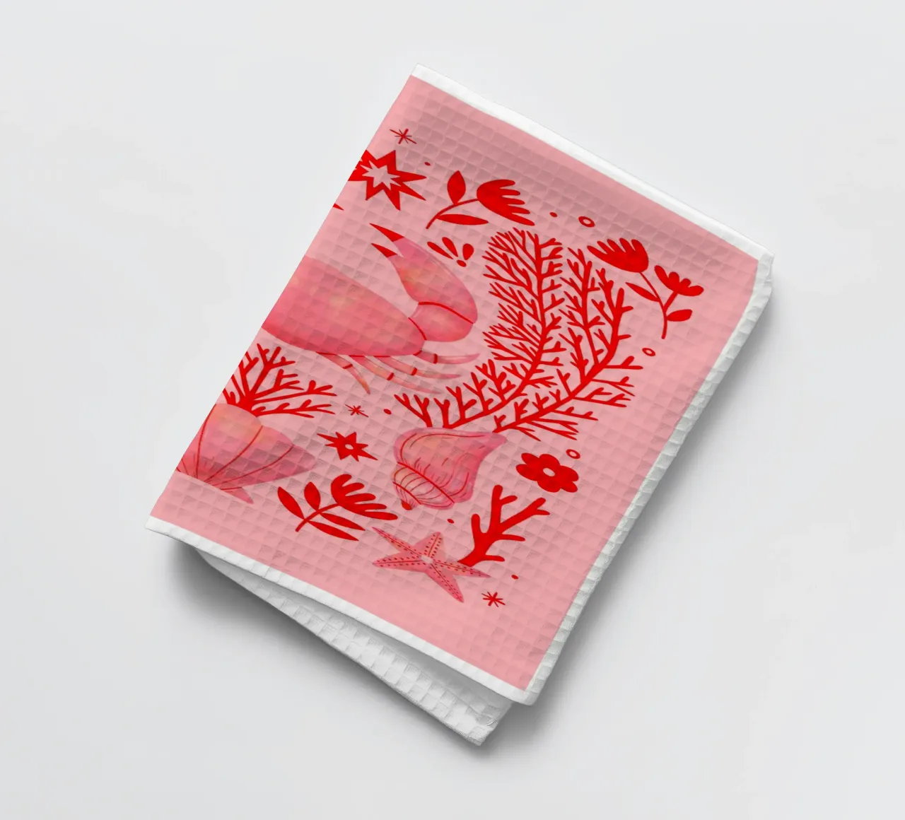 Pink Crab canovaccio da cucina da dafnedesignstudio