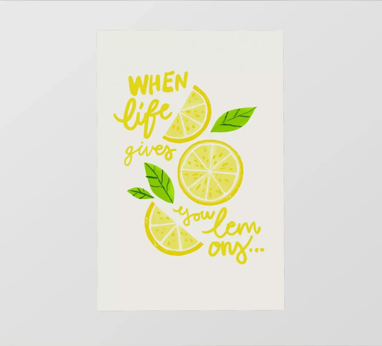 Life and Lemons pellicola backlit da Pure