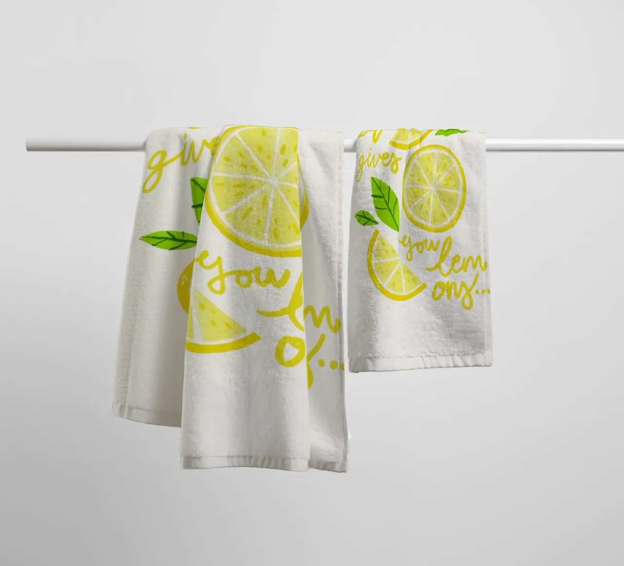 Life and Lemons asciugamano da bagno da Pure