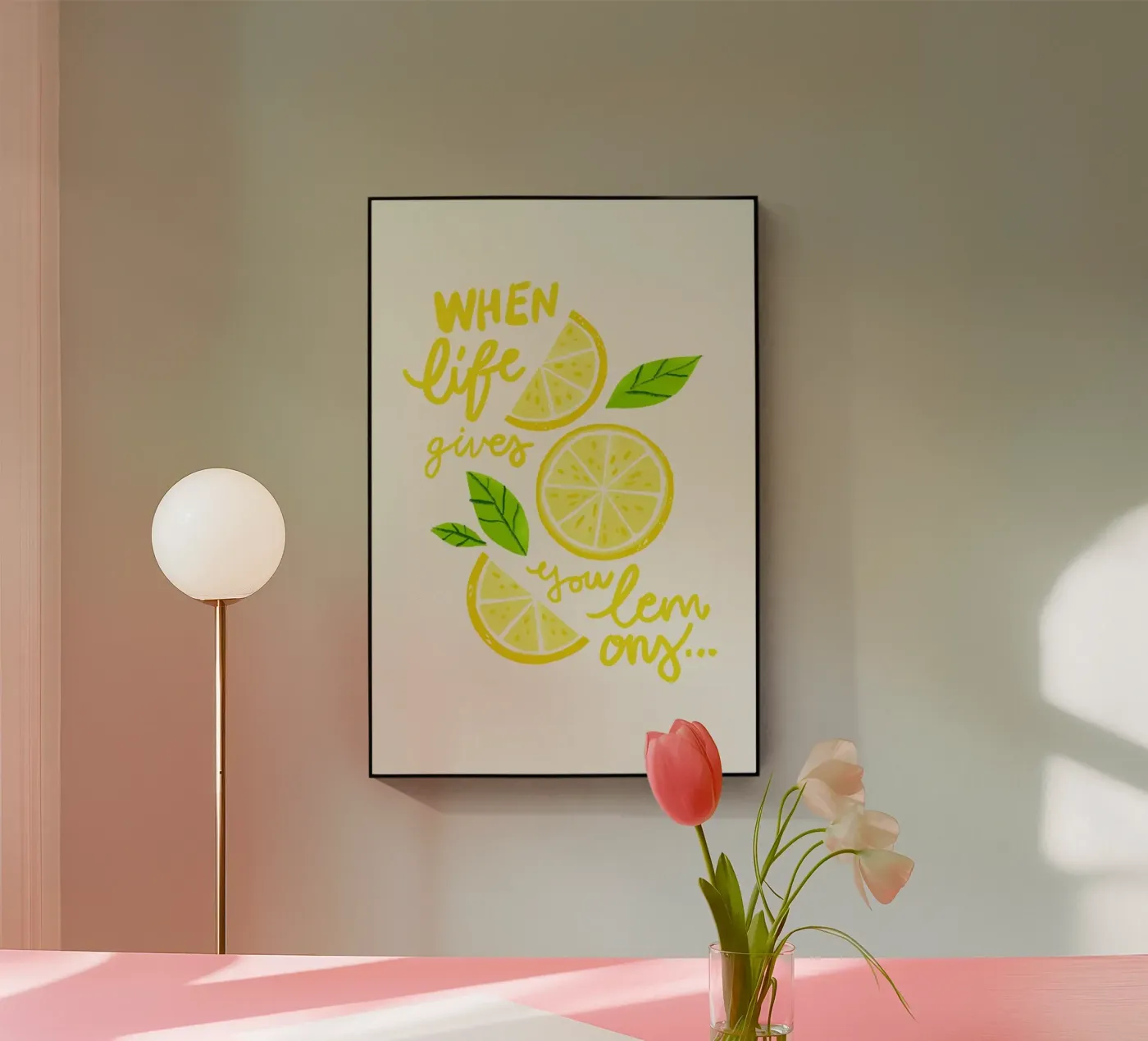 Life and Lemons plexiglass da Pure