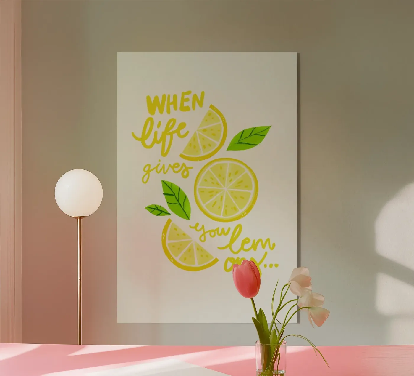 Life and Lemons plexiglass da Pure
