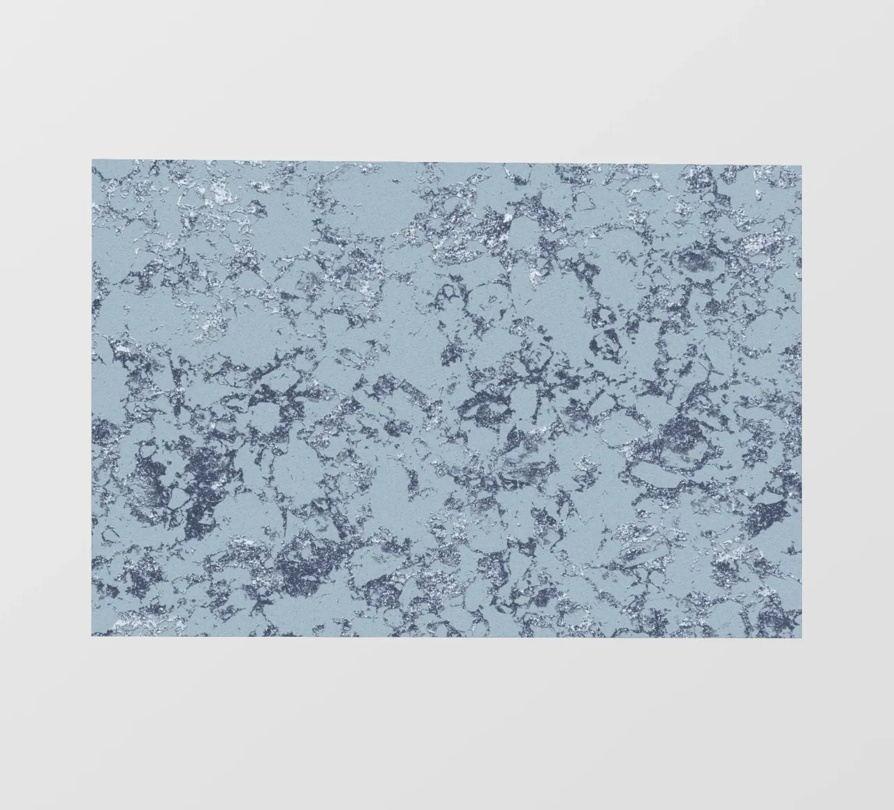 Stampa astratta d'arte moderna con texture blu e argento e lamina di glitter pellicola backlit da NorwesClub
