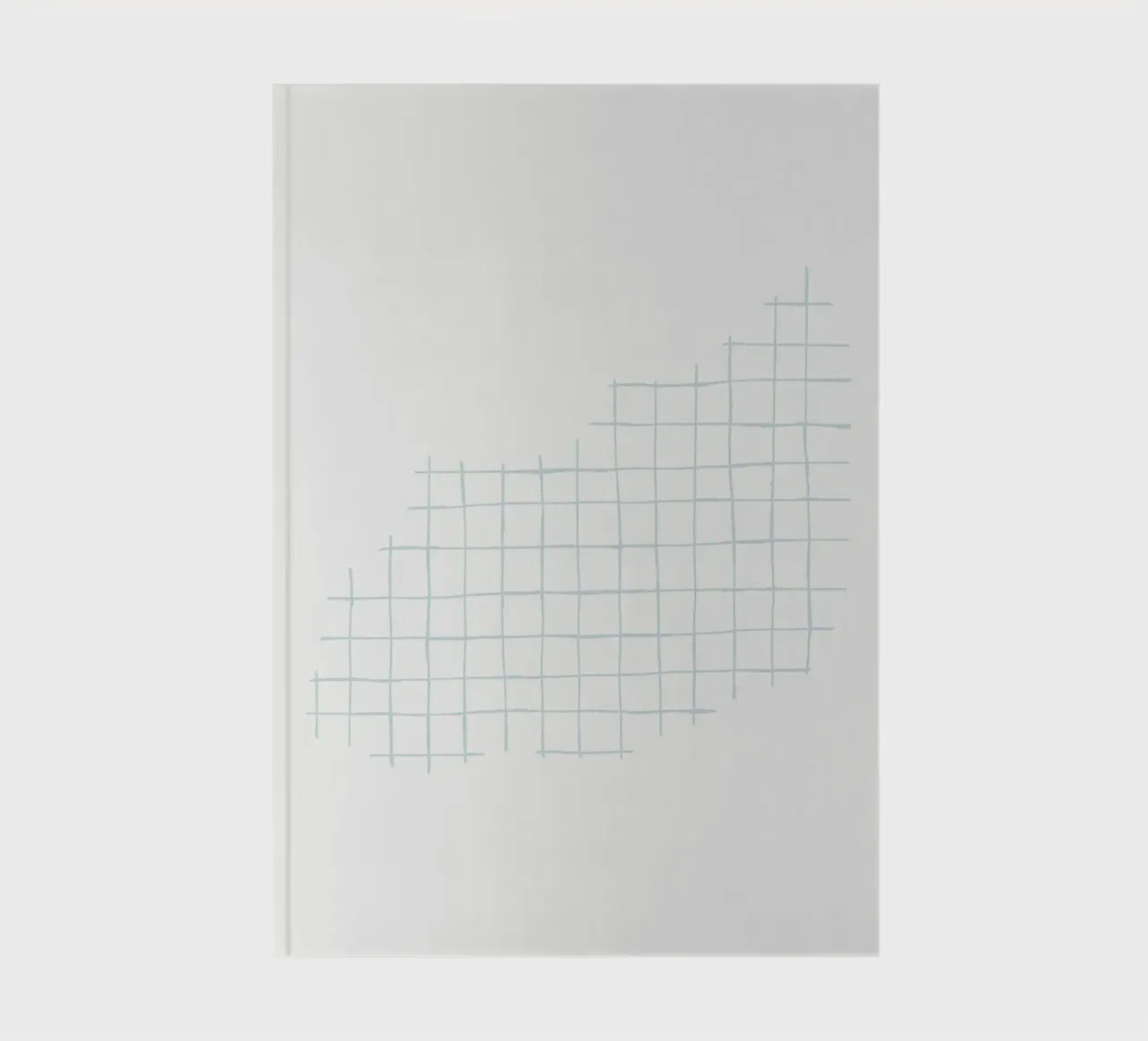 Hand-Drawn Grid Abstract | Minimalist Geometric Art Print notebook by NorwesClub