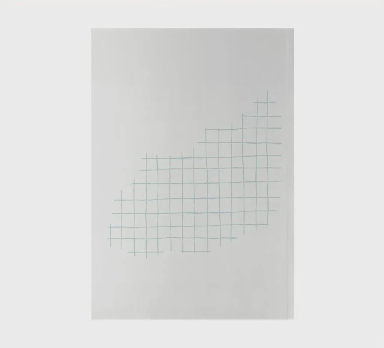 Hand-Drawn Grid Abstract | Minimalist Geometric Art Print notebook by NorwesClub