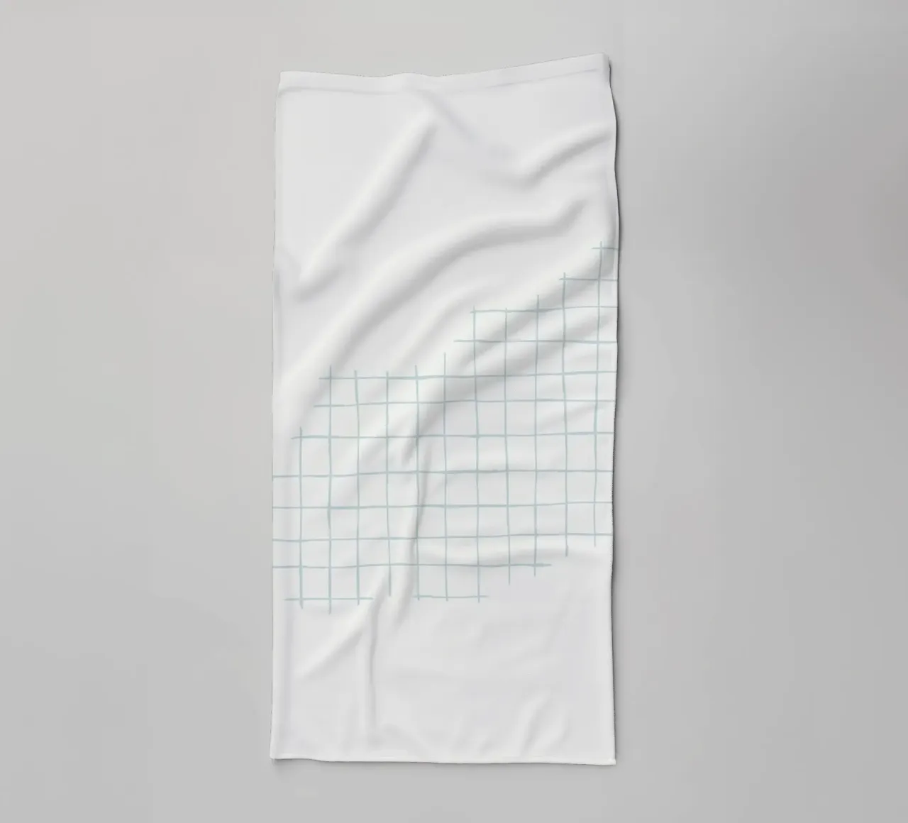 Hand-Drawn Grid Abstract | Minimalist Geometric Art Print towel by NorwesClub