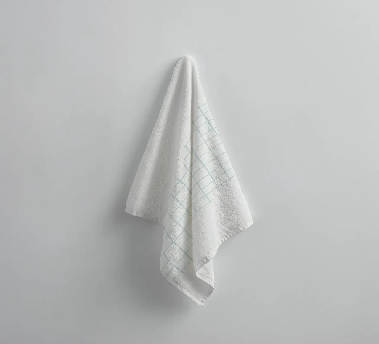 Hand-Drawn Grid Abstract | Minimalist Geometric Art Print towel by NorwesClub