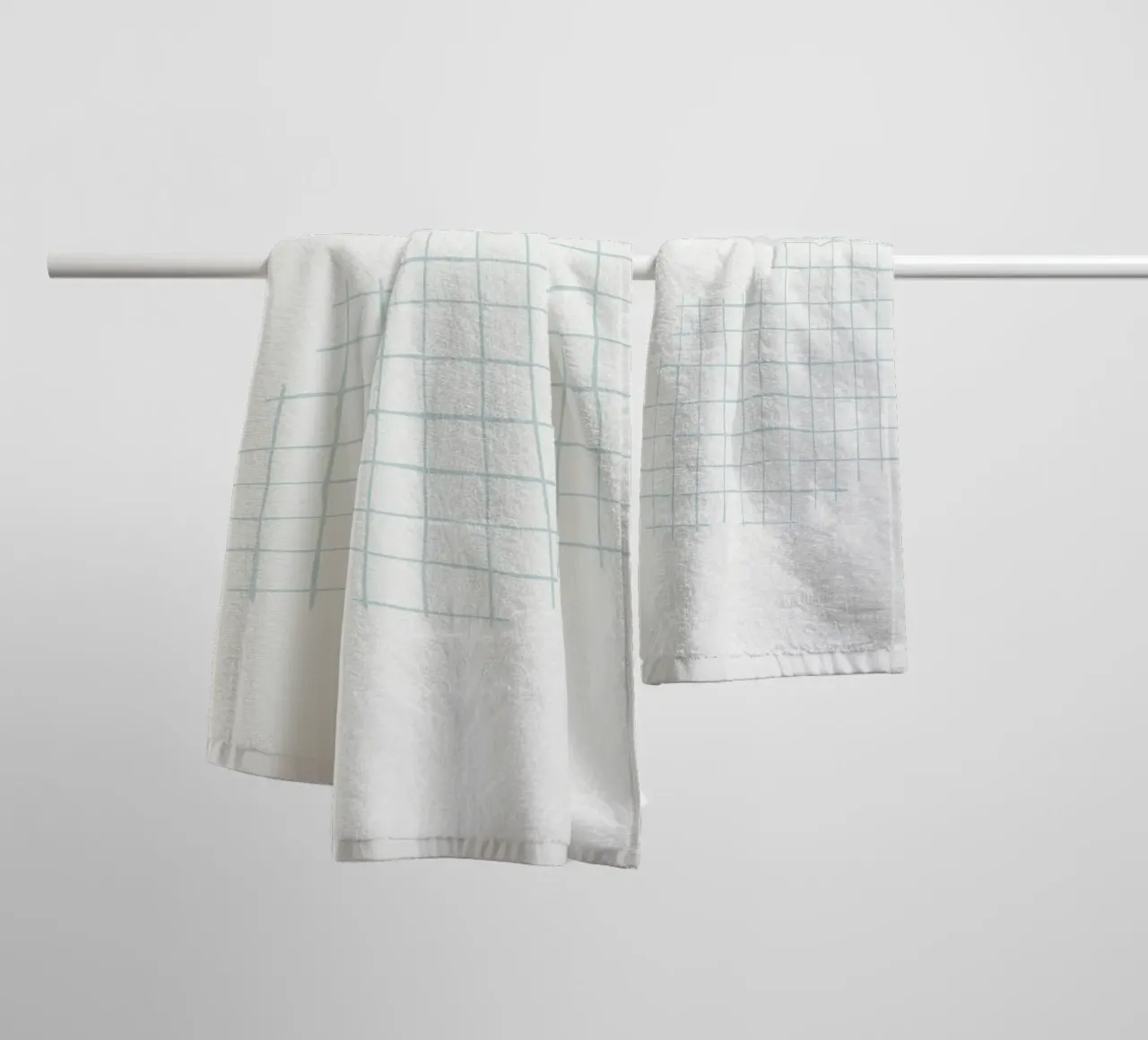 Hand-Drawn Grid Abstract | Minimalist Geometric Art Print towel by NorwesClub
