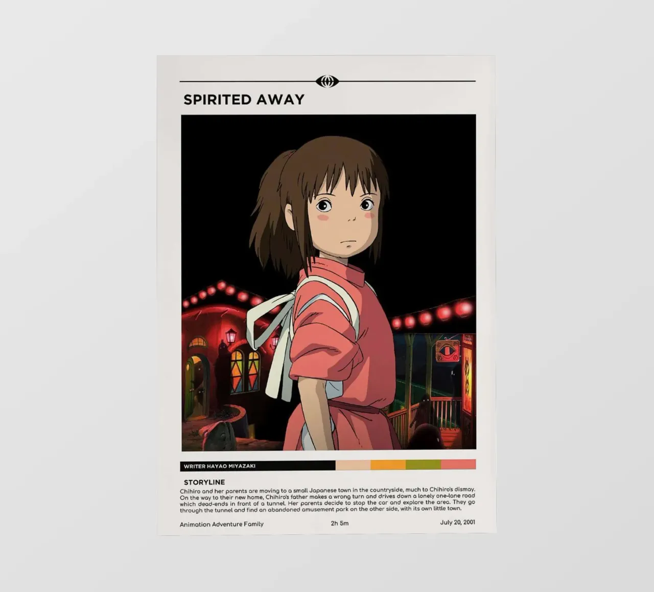 Linea di storia Anime Spirited 2001 telo in pvc da OTAKUDESU