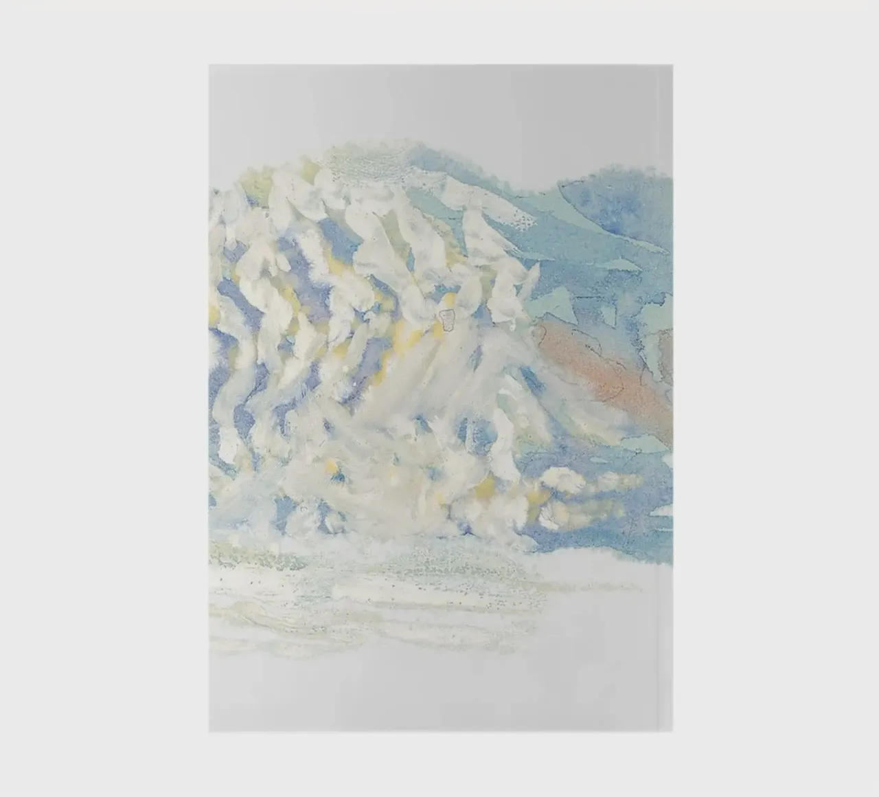 Abstract Textured Cloudscape | Impressionist Pastel Art Prin notebook by NorwesClub