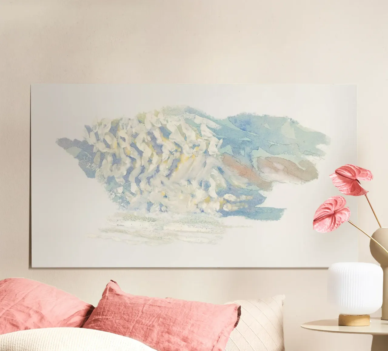 Abstract Textured Cloudscape | Impressionist Pastel Art Prin hahnemühle by NorwesClub