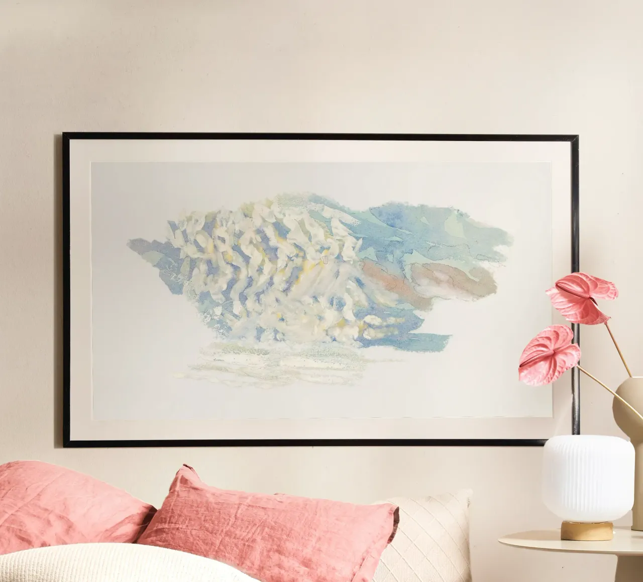 Abstract Textured Cloudscape | Impressionist Pastel Art Prin hahnemühle by NorwesClub