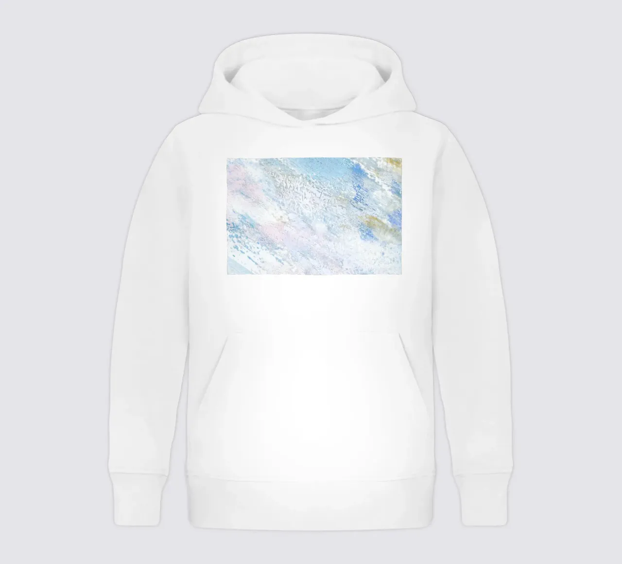 Abstrakte Pastell Wirbel | Texturierte Moderne Impressionist Druck Kinder Hoodie von NorwesClub