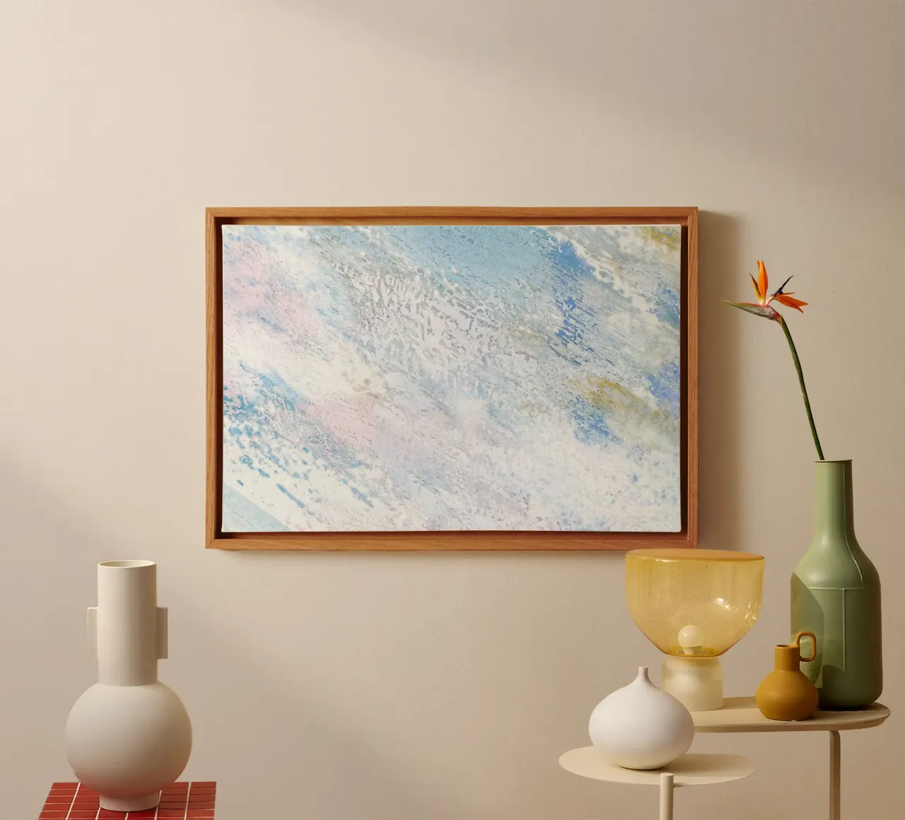 Abstract Pastel Swirls | Textured Modern Impressionist Print canvas by NorwesClub