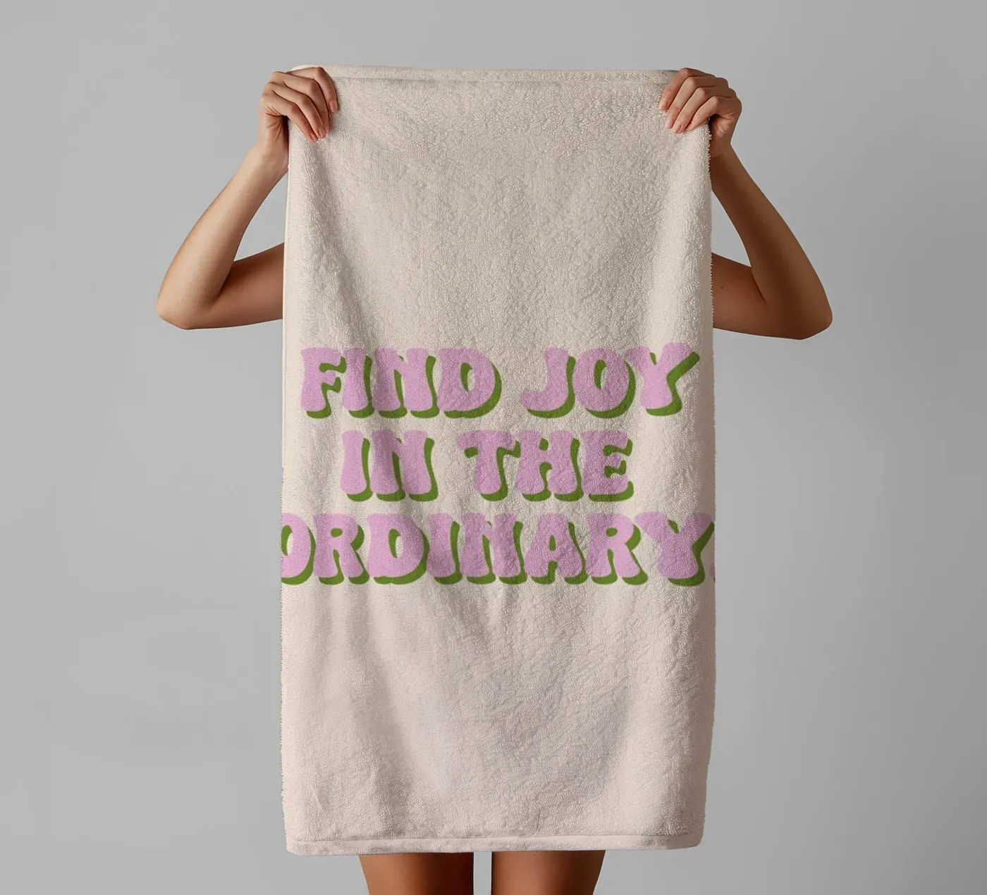 Find Joy towel by Ayleen
