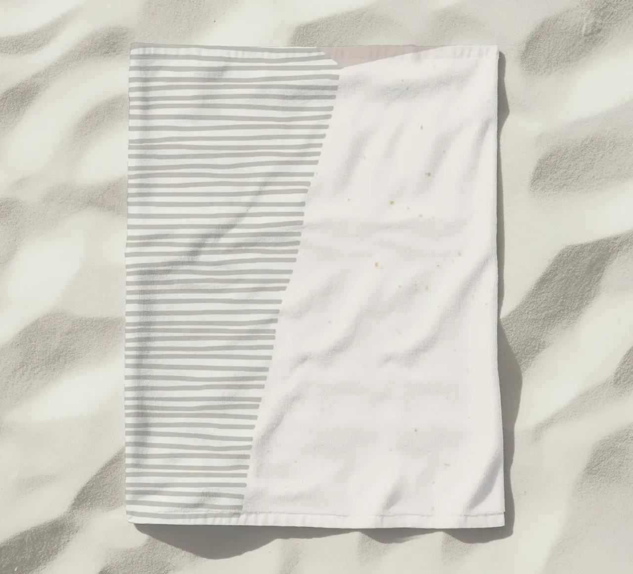 Geometrico Pastello Astratto | Minimalista a strisce Arte Moderna Pr telo mare da NorwesClub