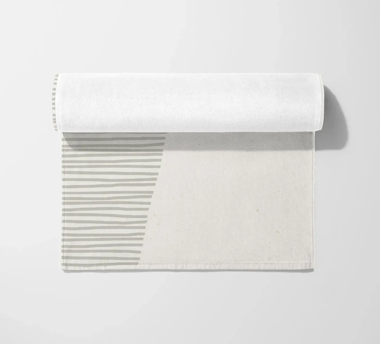 Geometrico Pastello Astratto | Minimalista a strisce Arte Moderna Pr telo mare da NorwesClub