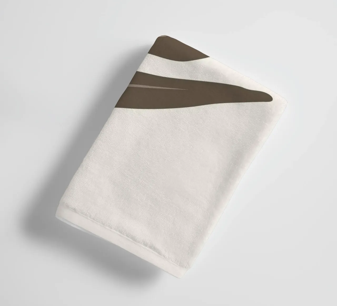 Abstract Bird of Paradise Leaf | Earthy Tone Botanical Print towel by NorwesClub