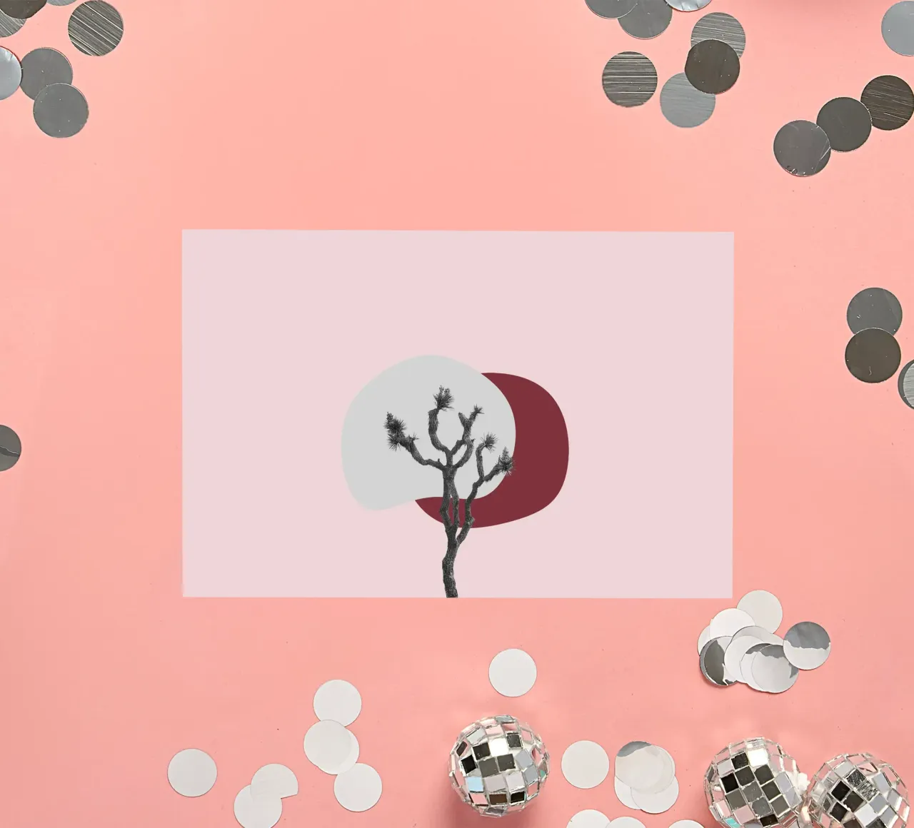 Joshua Tree Minimalist Print | Desert Sunset Abstract Art autocollant de NorwesClub