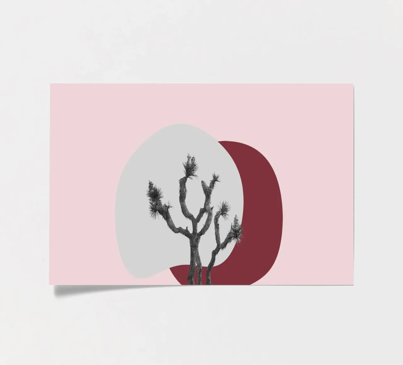 Joshua Tree Minimalist Print | Desert Sunset Abstract Art sticker sheet by NorwesClub