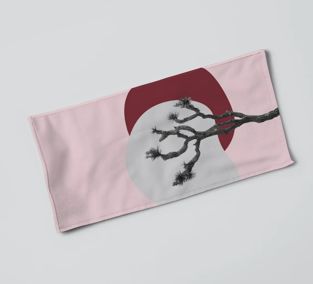 Joshua Tree Minimalist Print | Desert Sunset Abstract Art towel by NorwesClub