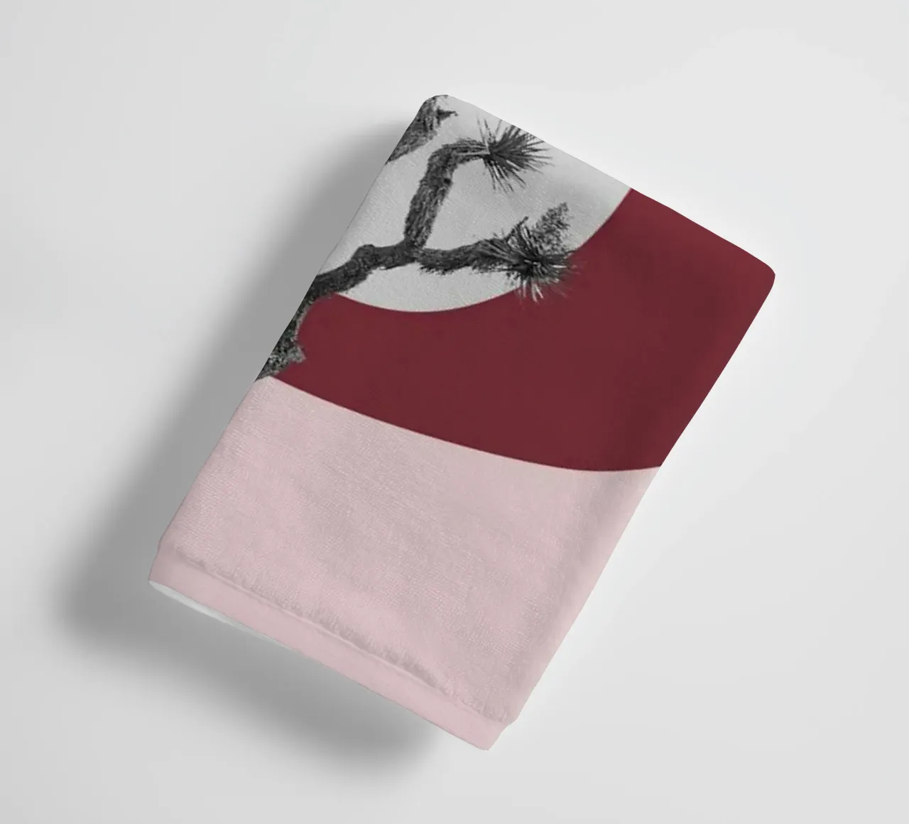 Joshua Tree Minimalist Print | Desert Sunset Abstract Art towel by NorwesClub