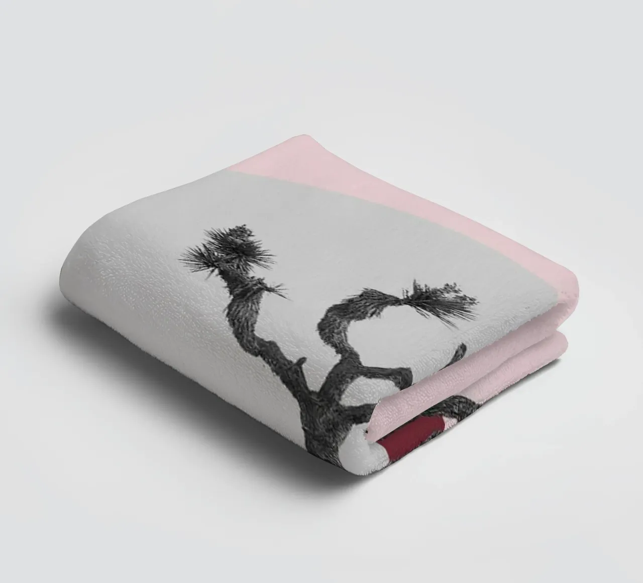 Joshua Tree Minimalist Print | Desert Sunset Abstract Art towel by NorwesClub