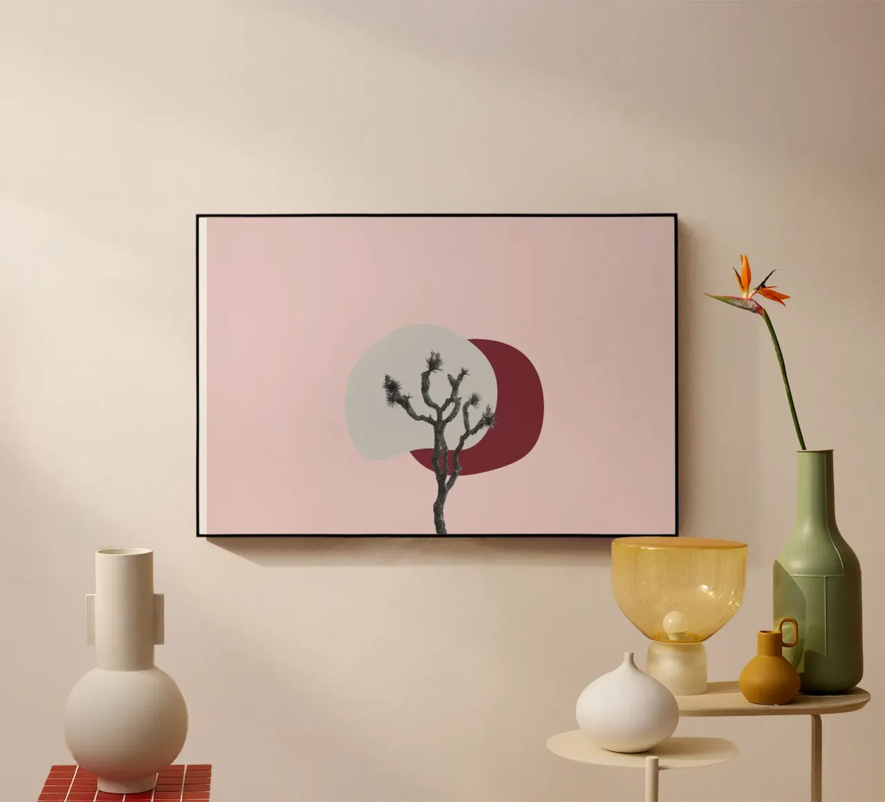 Joshua Tree Minimalist Print | Desert Sunset Abstract Art metacrilato de NorwesClub