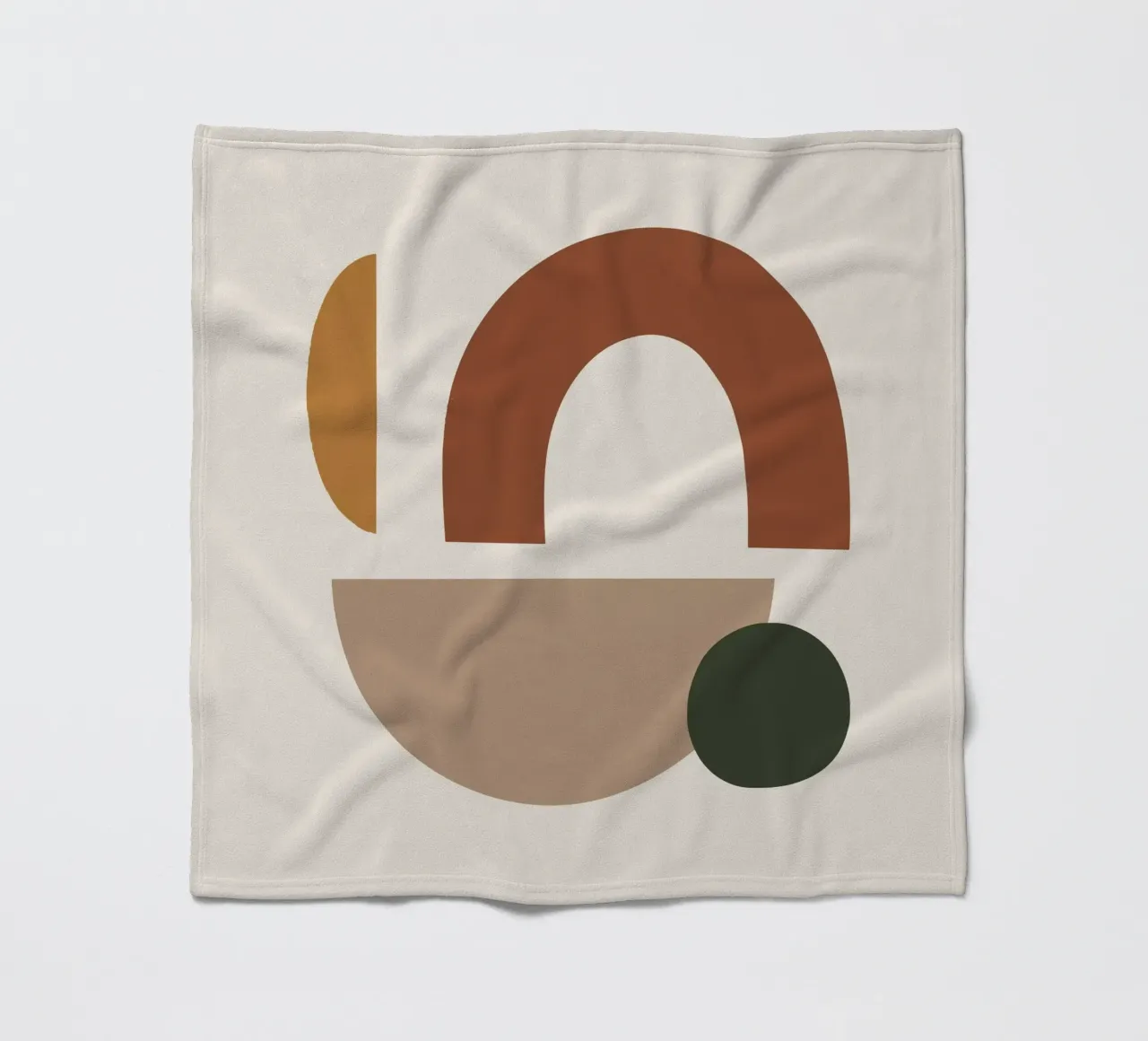 Forme astratte Boho | Arte geometrica moderna di metà secolo coperta in pile da NorwesClub