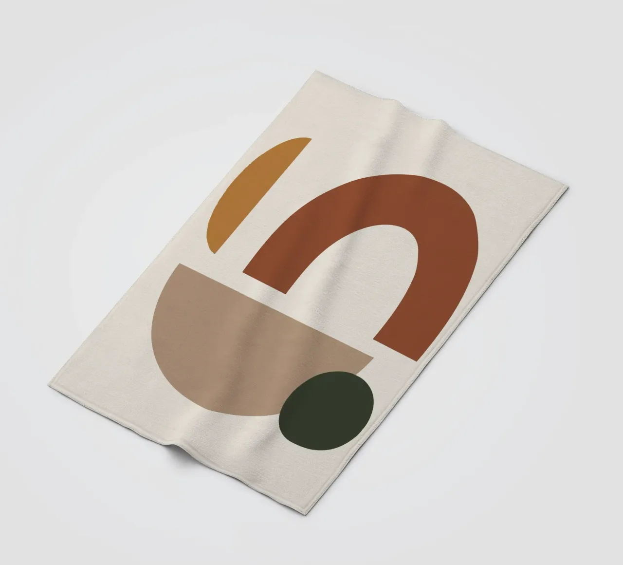 Forme astratte Boho | Arte geometrica moderna di metà secolo coperta in pile da NorwesClub