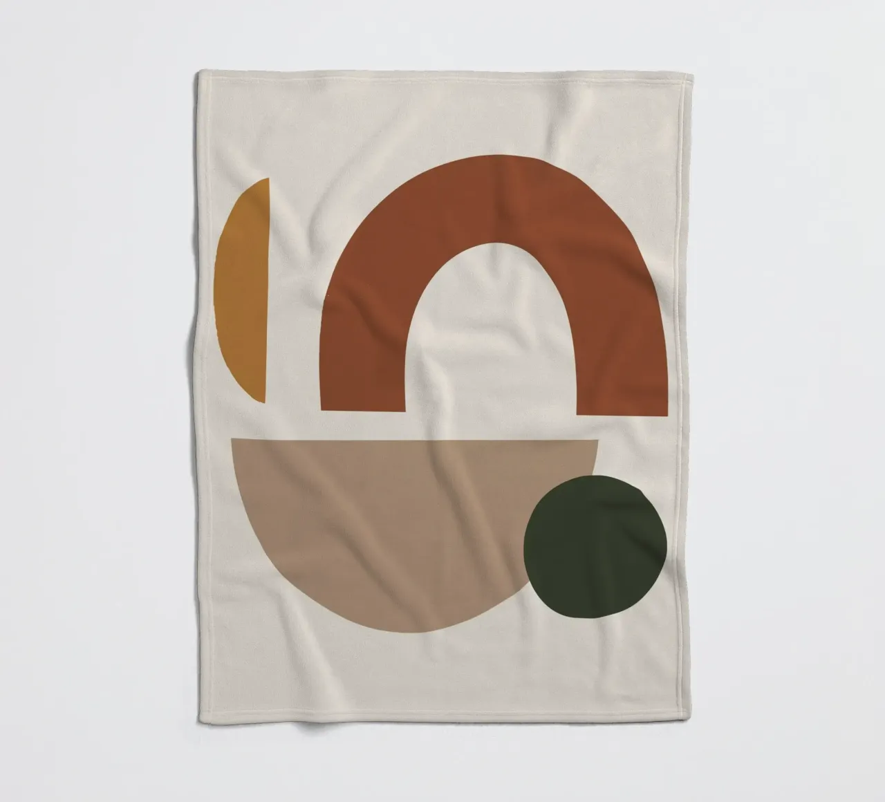Forme astratte Boho | Arte geometrica moderna di metà secolo coperta in pile da NorwesClub