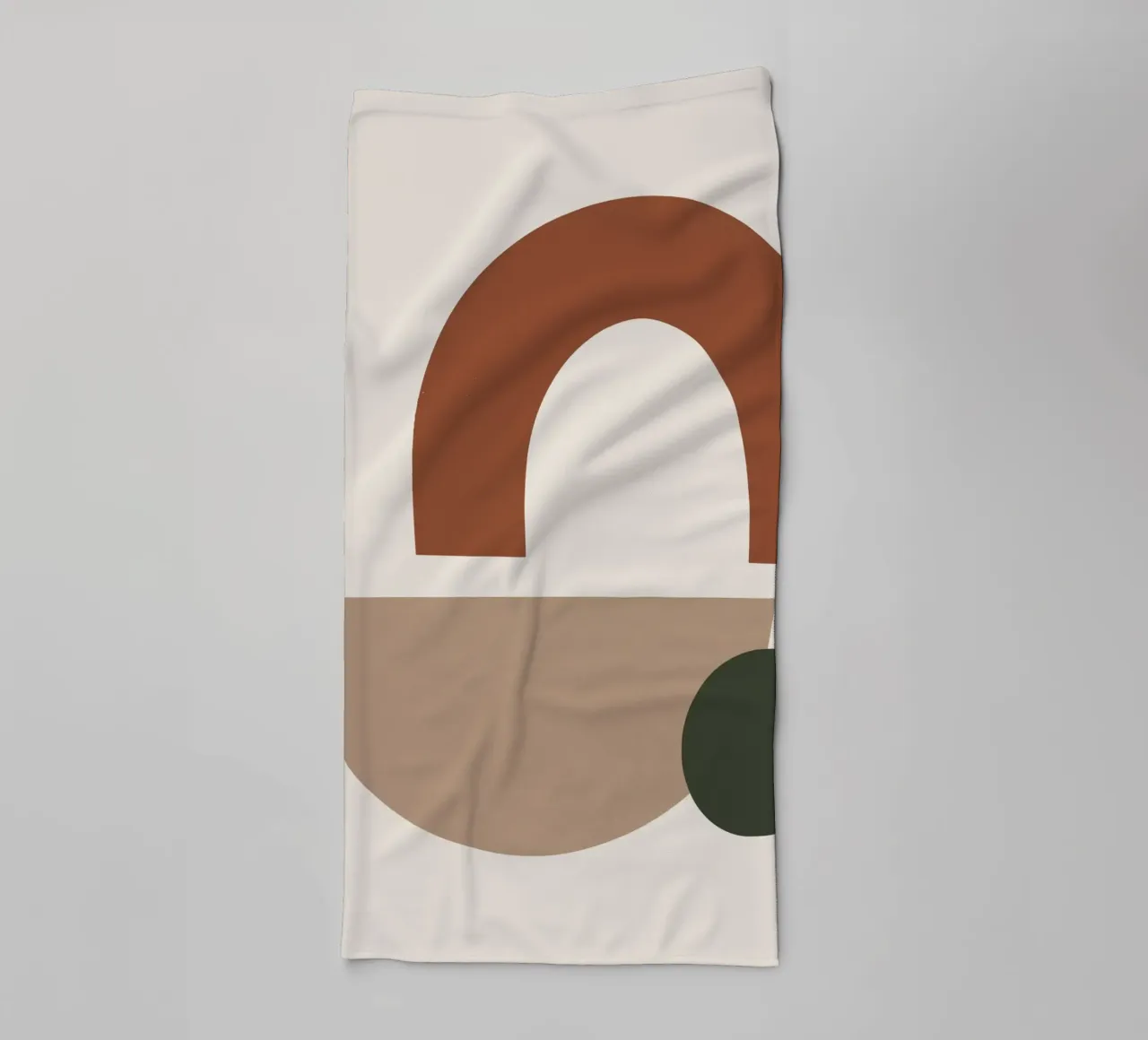Boho Abstract Shapes | Mid-Century Modern Geometric Art towel by NorwesClub