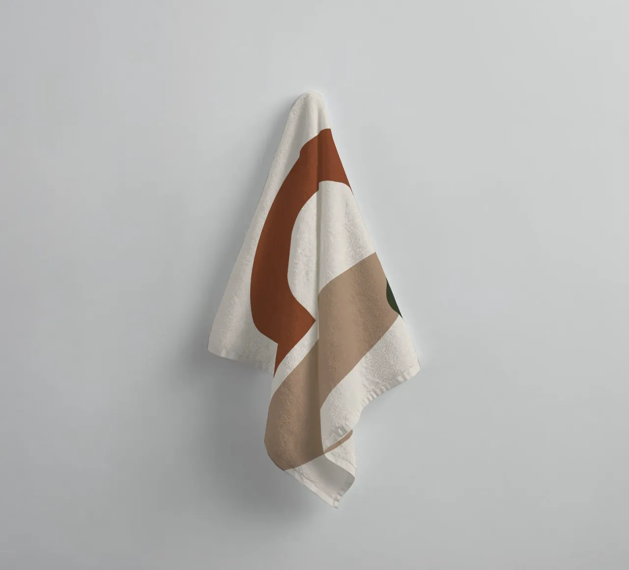 Boho Abstract Shapes | Mid-Century Modern Geometric Art towel by NorwesClub