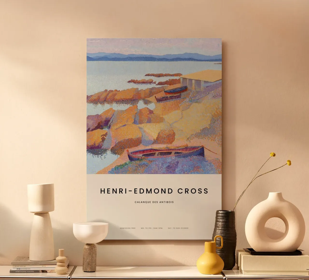 Cross - Calanque des Antibois alluminio dibond da Vintage by JUNIQE