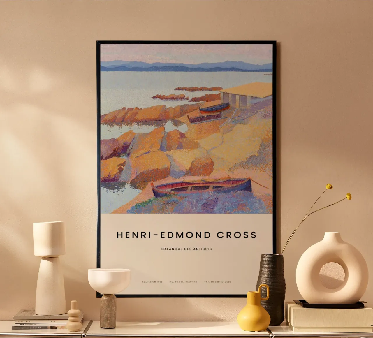 Cross - Calanque des Antibois carta hahnemühle da Vintage by JUNIQE