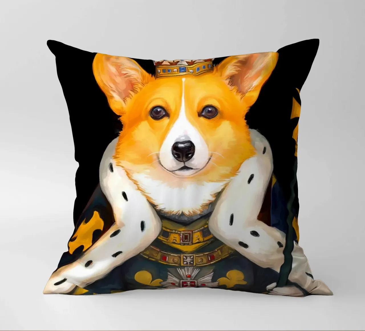Royal Corgi cuscino da Fleur de Lys