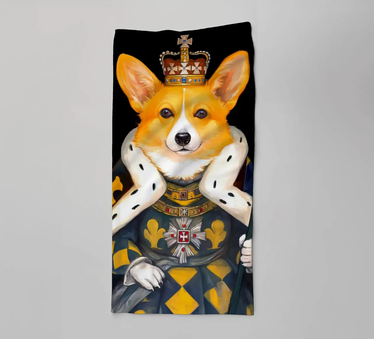Royal Corgi asciugamano da bagno da Fleur de Lys