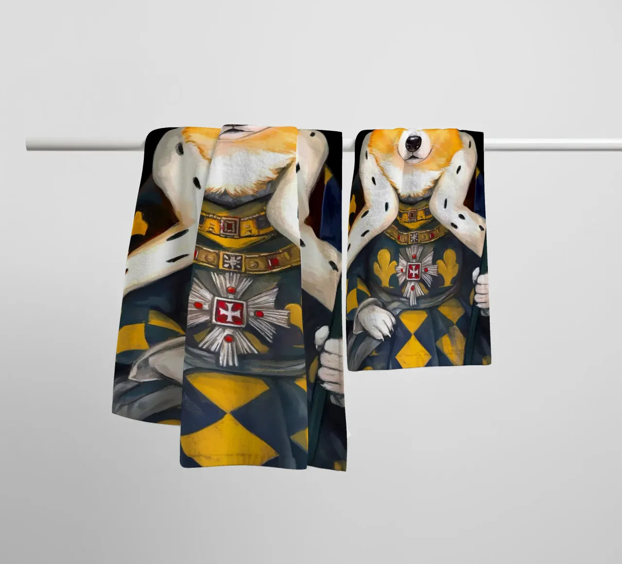 Royal Corgi asciugamano da bagno da Fleur de Lys