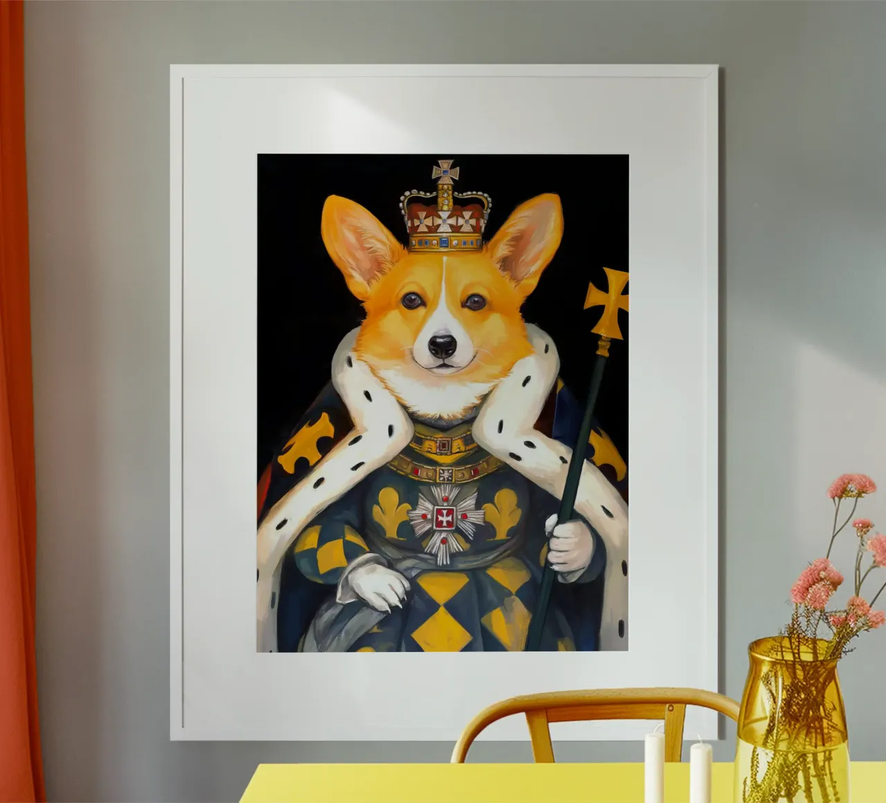 Royal Corgi carta hahnemühle da Fleur de Lys